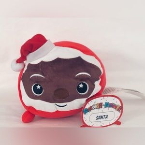 Moosh Moosh Soft Plush buddies Santa Red. 4”x6”x8”